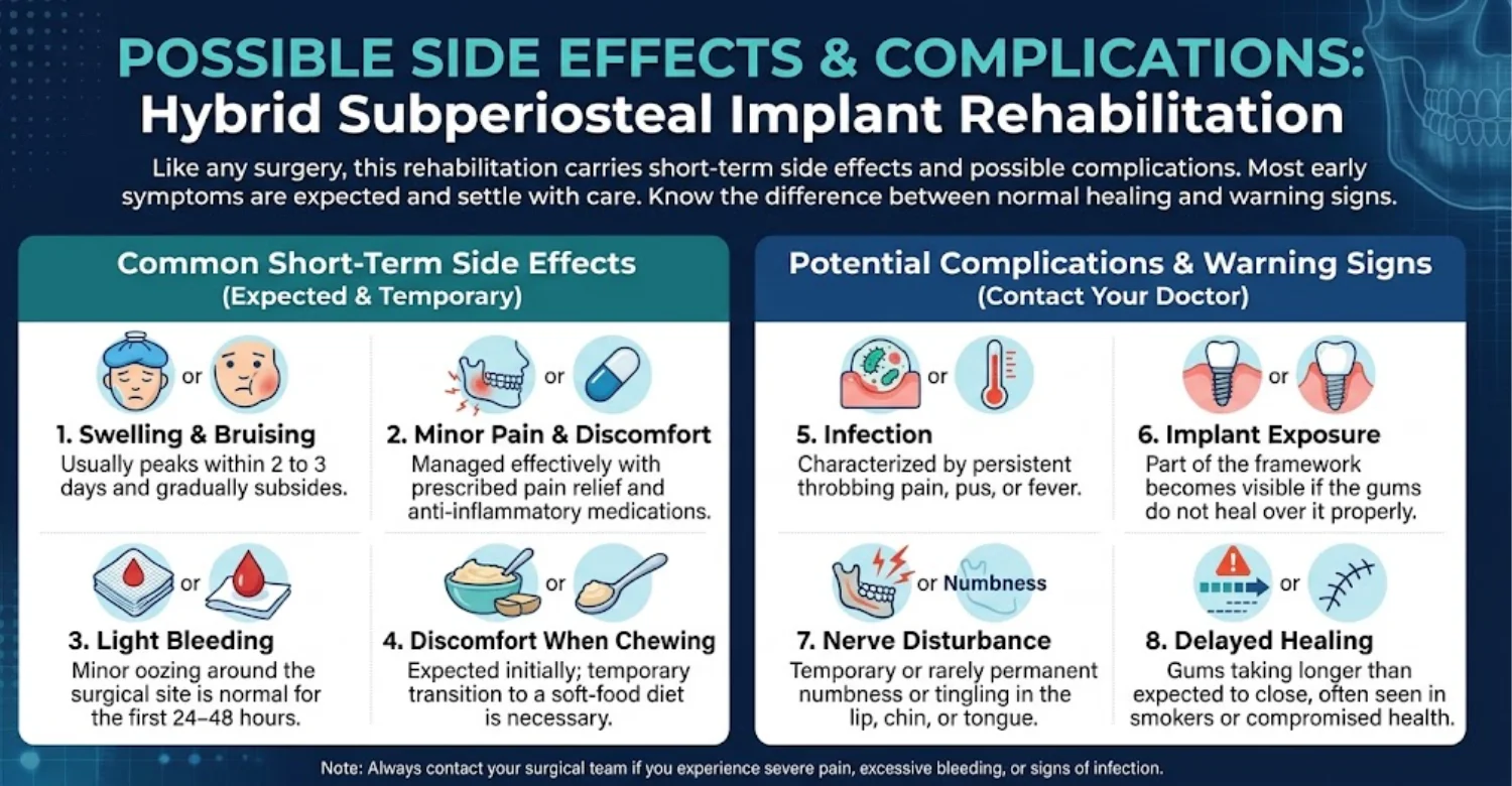 infographic Hybrid Subperiosteal Implant Rehabilitation 2